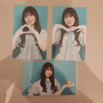 노기자카46 미니 브로마이드 오가와 아야 네이블 오렌지 3장 컴프