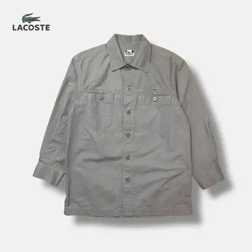LACOSTE work shirts 자수 로고 그레이 2