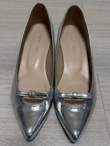 MAMIAN 미니 리본 펌프스 (4.5cm 힐) 24cm 실버