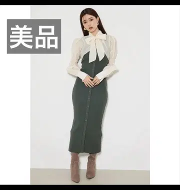 컨디션 최상 rienda 볼레로 SET 레이어드 Knit OP