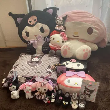 산리오 캐릭터 봉제 인형 세트