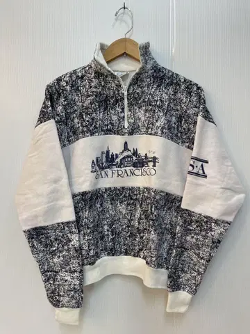 90s B&g 하프 지퍼 맨투맨 빈티지 USA 미국제