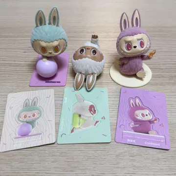 3개 labubu 요가 시리즈 THE MONSTERS Lazy Yoga