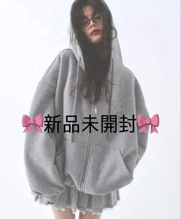 PELLICUULE 페리큐르 셋업 후드티 스커트 그레이