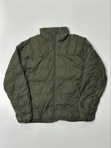 UNIQLO 카키 울트라 라이트 다운 자켓 봉투 포함 M 사이즈