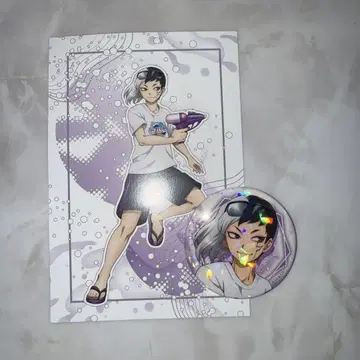 Dr.STONE eeo pop up 겐 캔뱃지 엽서