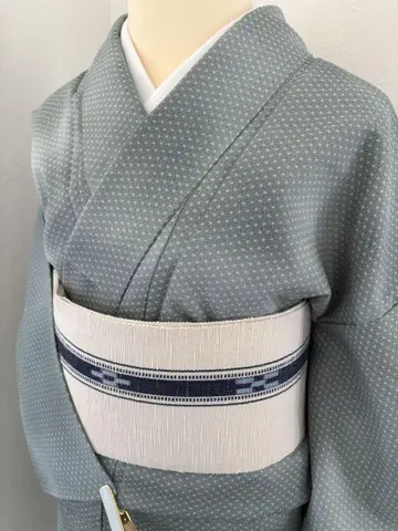 워셔블 기모노 모던한 린넨 무늬 수아사기색