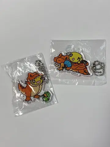 온짱 공룡 아크릴 키링 2개 세트
