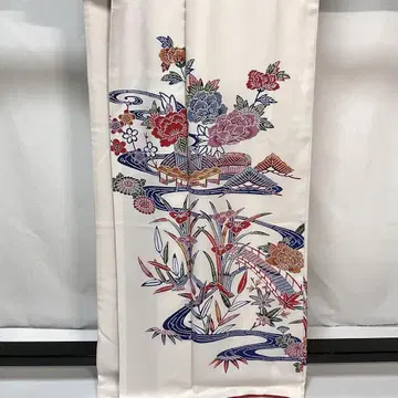C482 순수 실크 이중 기모노 호몬기 홍방 기모노