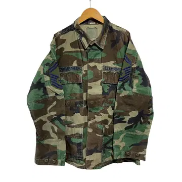 N 80s US AIR FORCE BDU 자켓 우드랜드 카모플라쥬