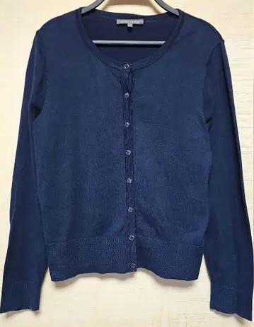 LAURA ASHLEY 로라 애슐리 네이비 긴팔 가디건 꽃 버튼