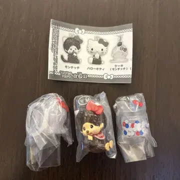 몬치치 x 헬로키티 메지루시 액세서리 3종 세트