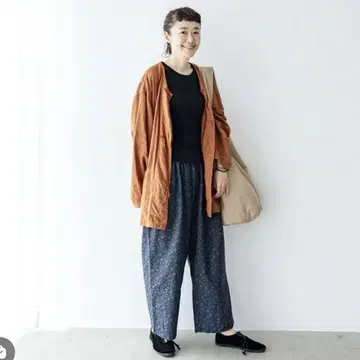 nest Robe 초발수 자카드 이지 팬츠 꽃무늬
