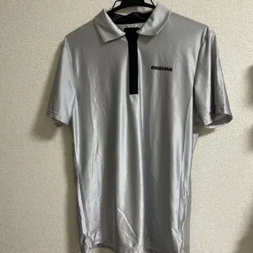 브리핑 칼비코 피케 셔츠 사이즈 M 실버