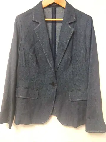 카노니코 원단 자켓 L~LL 네이비 1B 고급 포멀 이탈리아제 원단