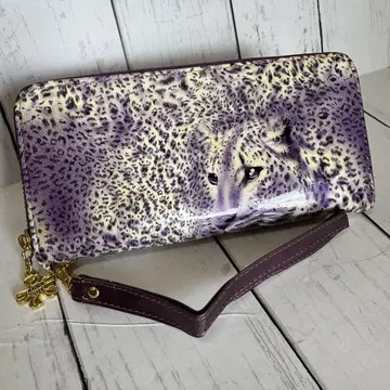 새상품급 ANNA SUI 안나수이 레오파드 지갑 에나멜