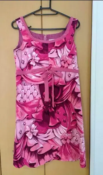 새상품급 MILK 커튼콜 dress 로즈 보르도