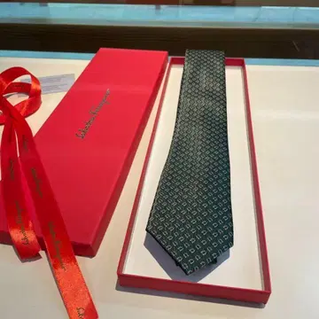 Salvatore Ferragamo 페라가모 넥타이 남성용 그린
