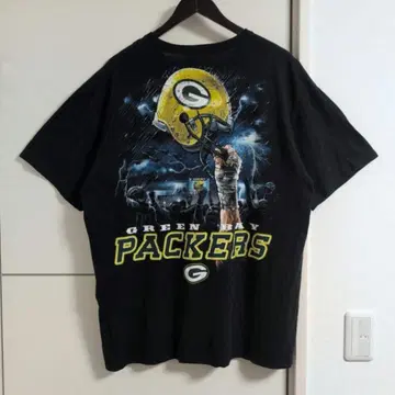 패커스 양면 프린트 T셔츠 NFL 미식축구 구제 의류 빅 프린트