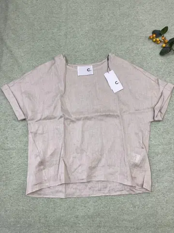 M287 C+ 파스산파르 새상품 15,000엔 베이지 반팔 린넨 셔츠