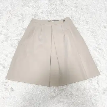 폭시 뉴욕 턱 플레어 스커트 38 로고 플레이트