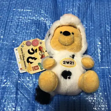 곰돌이 푸 간지 인형 배지 소 2021 도쿄 디즈니 리조트