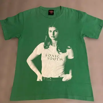 SONIC YOUTH 90s T셔츠 girl print 그린 M