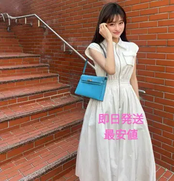bibiy PEONY DRESS 화이트 원피스 bibiy.