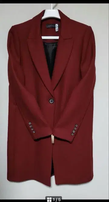 새상품급 ZARA 테일러드 자켓 체스터 코트 레드