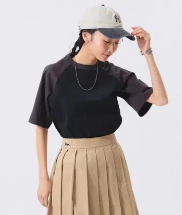 BEAMS BOY SCREEN STARS / 투톤 래글런 T셔츠