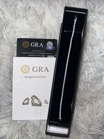 모이사나이트 팔찌 실버 925 / 2mm / 19cm