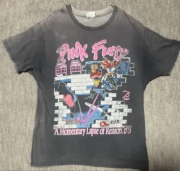 80s Pink Floyd 우울 투어 티셔츠