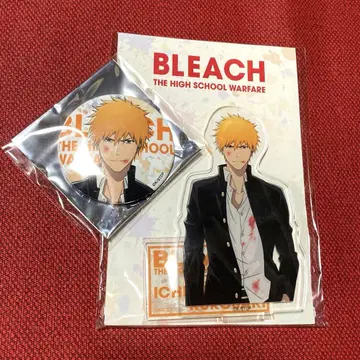 BLEACH 258 랜드마크 카페 아크릴 스탠드 캔뱃지 쿠로사키 이치고