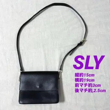 [ SLY ] 인조 가죽 스퀘어 숄더백