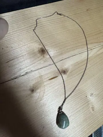 빈티지 실버 스톤 목걸이