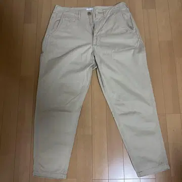 BEAMS 베이지 치노 팬츠 남성용 S 사이즈