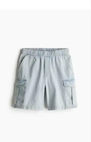 H&M 루즈 데님 카고 숏팬츠