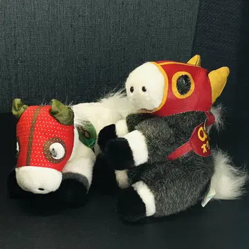 오구리 캡 봉제 인형 마스코트 2체 세트 AVANTI SEGA 경마