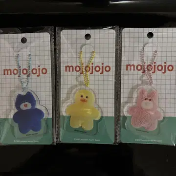 mojojojo 아크릴 키링 고양이 병아리 토끼 3개 세트