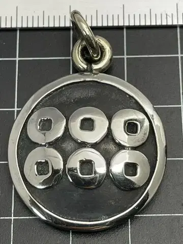 가몬 펜던트 키링 마루니 로쿠몬센 저먼 실버
