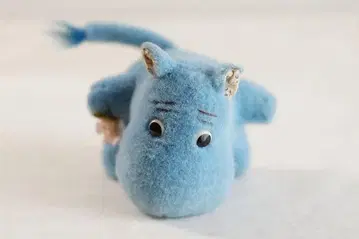 블루 무민 반다이 LITTLE KID 피규어 인형 봉제 인형