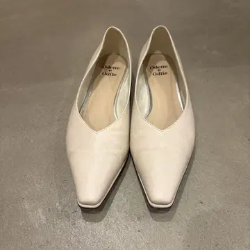 Odette e Odile 화이트 플랫슈즈 24.0cm