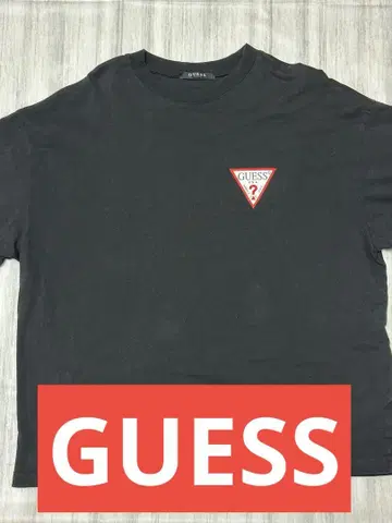 GUESS 블랙 T셔츠 L