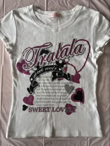 레어 투라라 티셔츠 T셔츠 헤이세이 갸루