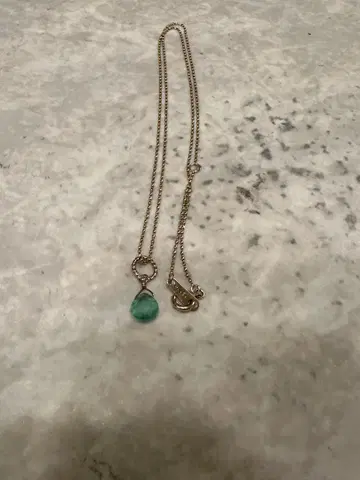agate K10 볼 체인 목걸이