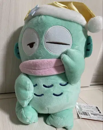 한교동 산리오 푹신 잠자는 BIG 봉제 인형 모자 골드 금