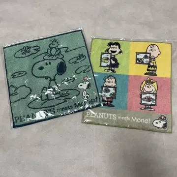 미개봉 새상품 모네전 연작의 정경 PEANUTS 스누피 핸드 타월 SET