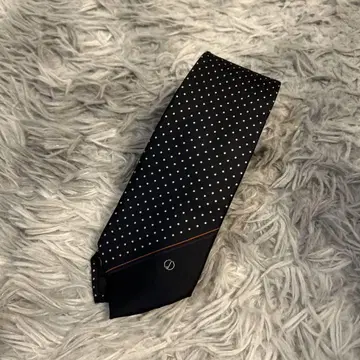 dunhill 넥타이 도트 무늬 실크 100%