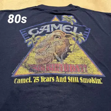 80s Camel Tee / Faded Navy / Made in USA