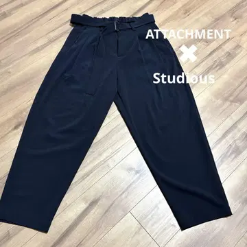 ATTACHMENT STUDIOUS 별주 와이드 테이퍼드 슬랙스